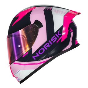 Capacete Norisk Flow Run Azul e Rosa 1